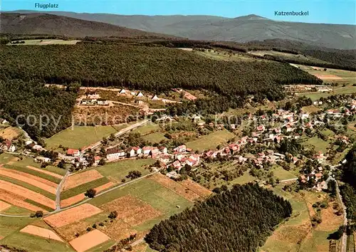 AK / Ansichtskarte Kortelshuette Fliegeraufnahme Gasthaus zum weissen Lamm Katzenbuckel Kortelshuette