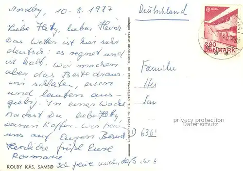 AK / Ansichtskarte Samso Kolby Kas Samso