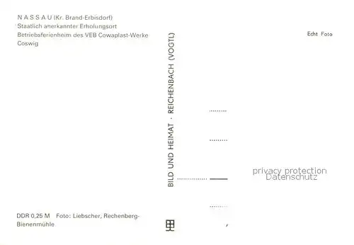 AK / Ansichtskarte Nassau_Brand Erbisdorf Betriebsferienheim Nassau Brand Erbisdorf