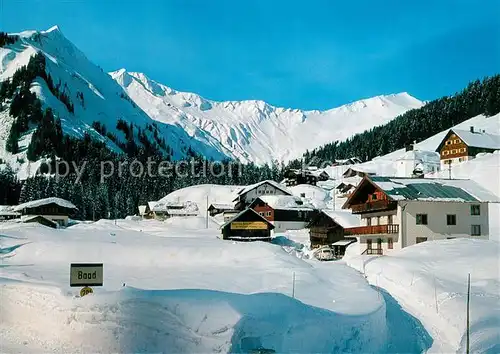 AK / Ansichtskarte Baad_Mittelberg_Kleinwalsertal Guentlispitze Hochstarzl Baad_Mittelberg