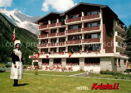 AK / Ansichtskarte Almagell_VS Hotel Kristall  Almagell VS