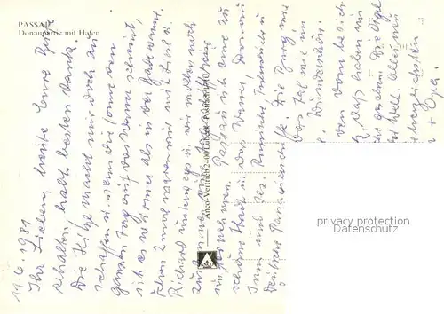 AK / Ansichtskarte Passau Donau Hafen Passau