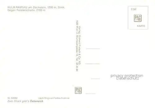 AK / Ansichtskarte Kulm_Ramsau Feisterscharte Kulm Ramsau
