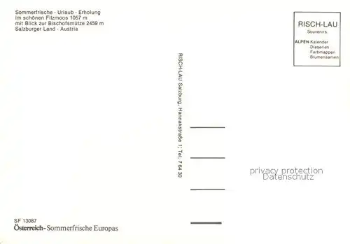 AK / Ansichtskarte Filzmoos Bischofsmuetze  Filzmoos