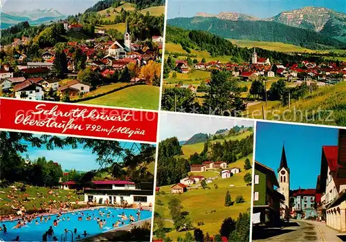 AK / Ansichtskarte Oberstaufen Freibad  Oberstaufen