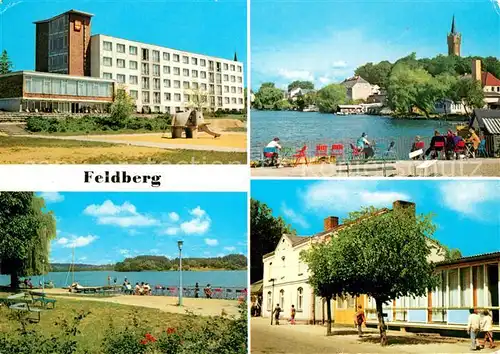 AK / Ansichtskarte Feldberg_Mecklenburg Erholugsheim Freundschaft Bettenhaus Terrasse am Haussee  Feldberg_Mecklenburg