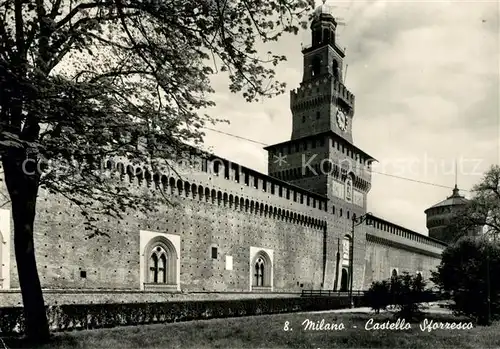 AK / Ansichtskarte Milano Castello Sforzesco Milano