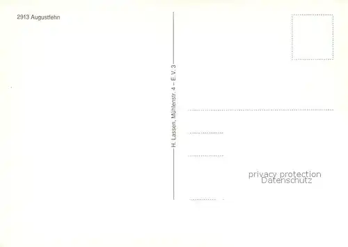 AK / Ansichtskarte Augustfehn Schule Kirche Bruecke Partie am Fluss Augustfehn