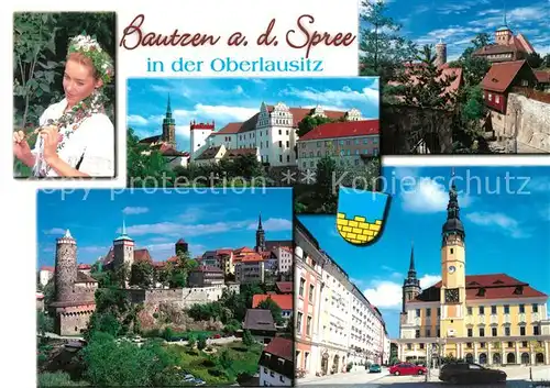 AK / Ansichtskarte Bautzen Ortenburg Altstadt Alte Wasserkunst Michaeliskirche Hauptmarkt Rathaus Bautzen