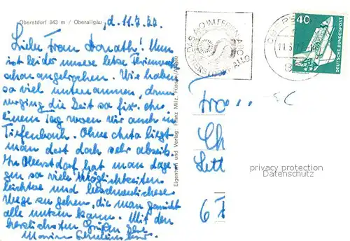 AK / Ansichtskarte Oberstdorf Kirche Oberstdorf