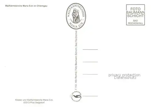 AK / Ansichtskarte Maria_Eck Wallfahrtskirche Maria_Eck