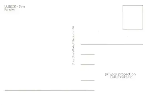 AK / Ansichtskarte Luebeck Dom Paradies Luebeck