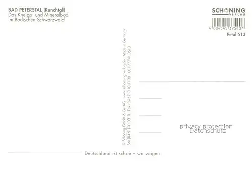 AK / Ansichtskarte Bad_Peterstal Griesbach Kirche Stadtblick Pavillon Fachwerkhaus Bad_Peterstal Griesbach