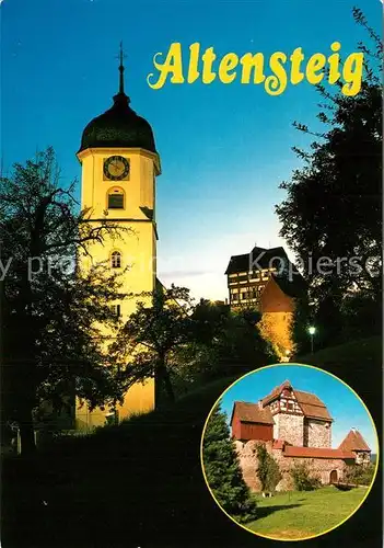 AK / Ansichtskarte Altensteig_Schwarzwald Kirche Schloss Altensteig_Schwarzwald