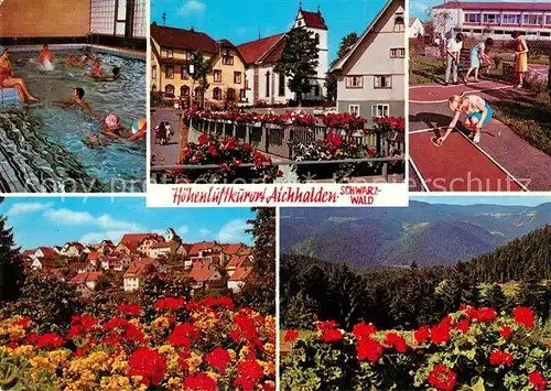 AK / Ansichtskarte Aichhalden_Schramberg Hallenbad Stadtplatz Minigolf Panorama Aichhalden Schramberg