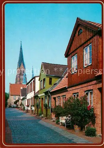 AK / Ansichtskarte Schleswig_Schlei Bluehende Rosenstoecke in der Toepferstrasse Schleswig_Schlei