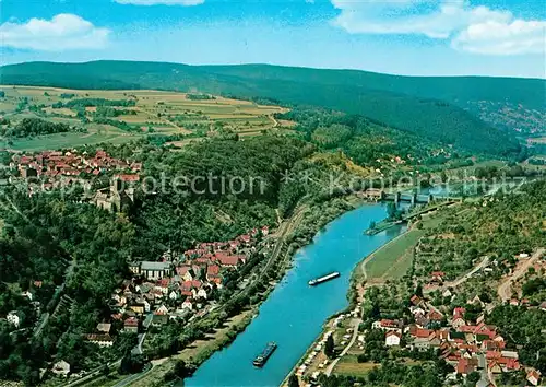 AK / Ansichtskarte Rothenfels_Unterfranken Fliegeraufnahme mit Main und Zimmern Rothenfels Unterfranken