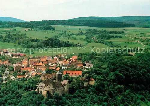 AK / Ansichtskarte Rothenfels_Unterfranken Fliegeraufnahme mit Burg Rothenfels Rothenfels Unterfranken