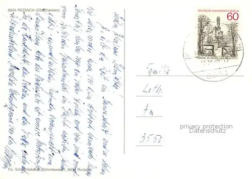 AK / Ansichtskarte Rodach_Coburg Fachwerkhaeuser Stadtmauer Rathaus Schwimmbad Brunnen Rodach Coburg