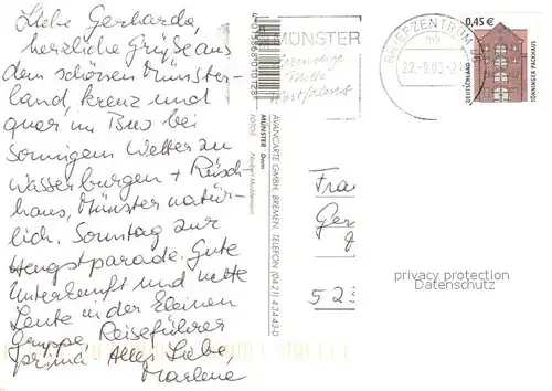 AK / Ansichtskarte Muenster_Westfalen Kirche  Muenster_Westfalen