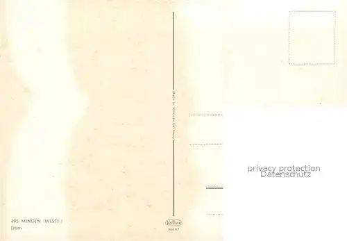 AK / Ansichtskarte Minden_Westfalen Dom Minden_Westfalen