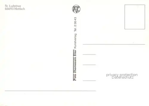AK / Ansichtskarte Mettlach Sankt Ludwinus Mettlach