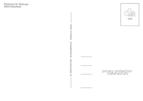 AK / Ansichtskarte Meschede Pfarrkirche Sankt Walburga Meschede