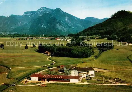 AK / Ansichtskarte Bernau_Chiemsee Fliegeraufnahme Barbingerhof Hochgern Bernau Chiemsee