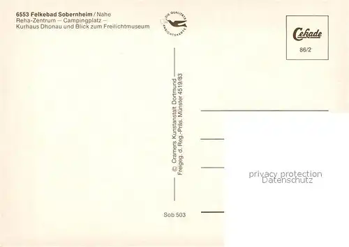 AK / Ansichtskarte Sobernheim Fliegeraufnahme REHA Zentrum Campingplatz Kurhaus  Sobernheim