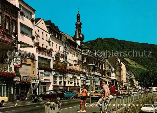 AK / Ansichtskarte Cochem_Mosel Moselpromenade Cochem Mosel