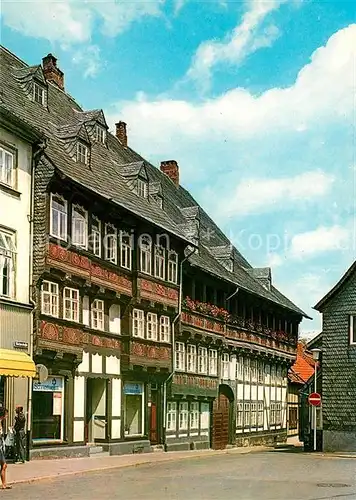 AK / Ansichtskarte Goslar Fachwerkhaeuser Baeckerstrasse Goslar