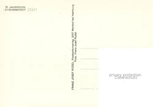 AK / Ansichtskarte Hanstedt_Nordheide Sankt Jacobuskirche Hanstedt_Nordheide