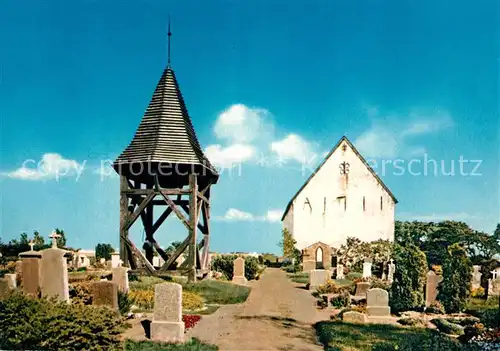 AK / Ansichtskarte Morsum_Sylt Friedhof Glockenturm Morsum Sylt