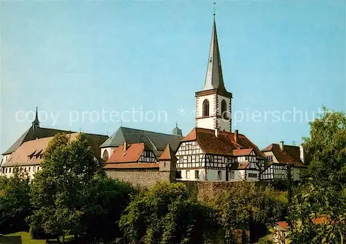 AK / Ansichtskarte Lohr_Main Kirchenhuegel Katholische Pfarrkirche Sankt Michael Lohr_Main