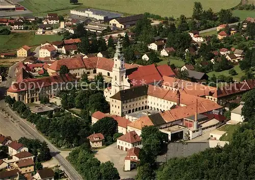 AK / Ansichtskarte Aldersbach Fliegeraufnahme Zisterzienserabtei Asamkirche Aldersbach