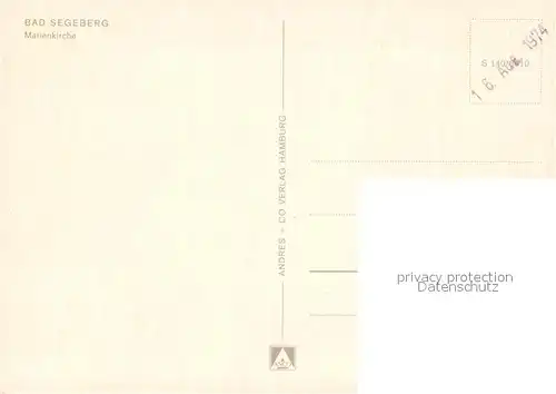 AK / Ansichtskarte Bad_Segeberg Marienkirche Bad_Segeberg
