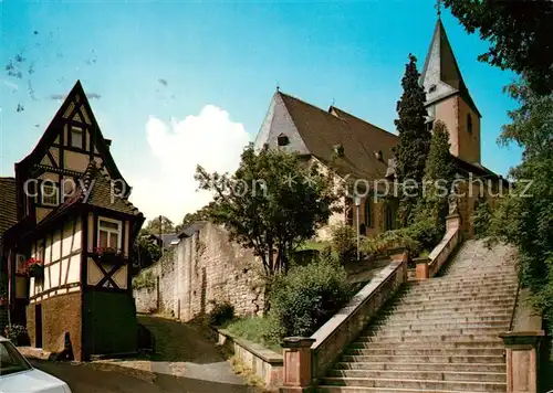 AK / Ansichtskarte Bad_Orb Kleinstes haus Pfarrkirche Sankt Martin Bad_Orb