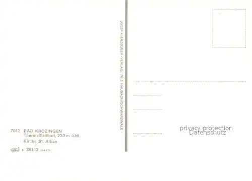 AK / Ansichtskarte Bad_Krozingen Kirche Sankt Alban Bad_Krozingen