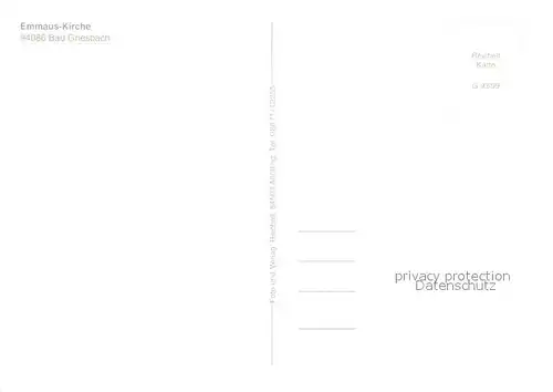 AK / Ansichtskarte Bad_Griesbach_Rottal Emmaus Kirche Bad_Griesbach_Rottal