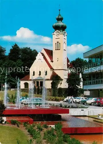 AK / Ansichtskarte Bad_Brueckenau Marienkirche Wasserfontaene Bad_Brueckenau