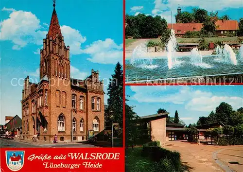 AK / Ansichtskarte Walsrode_Lueneburger_Heide Rathaus Wasserfontaenen Park Walsrode_Lueneburger_Heide