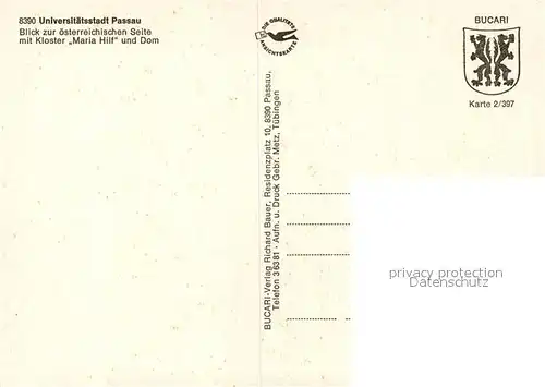 AK / Ansichtskarte Passau Kloster Maria Hilf Dom  Passau
