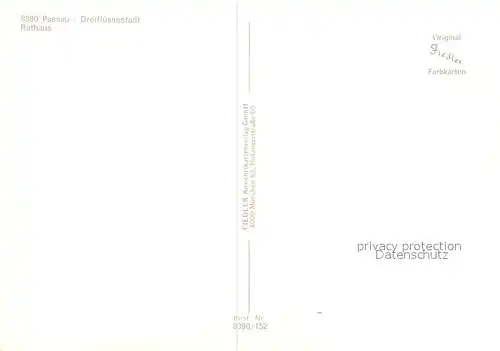 AK / Ansichtskarte Passau Rathaus Passau