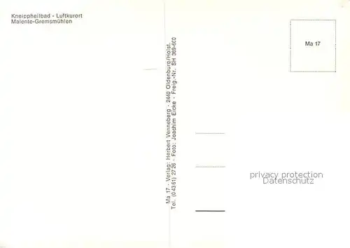 AK / Ansichtskarte Malente Gremsmuehlen Fliegeraufnahme Malente Gremsmuehlen