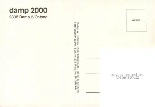 AK / Ansichtskarte Damp Fliegeraufnahme Damp