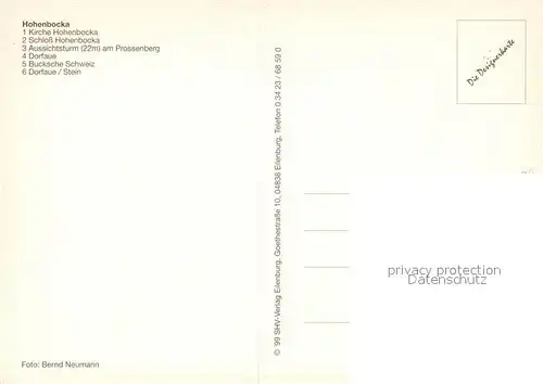 AK / Ansichtskarte Hohenbocka Kirche Schloss Aussichtsturm Prossenberg Dorfaue Bucksche Schweiz Hohenbocka