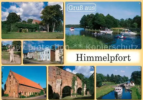AK / Ansichtskarte Himmelpfort Klosterruine Haussee Zisterziensermoench Hasenheide Ruine Brauhaus Himmelpfort