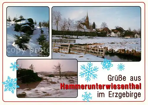 AK / Ansichtskarte Hammerunterwiesenthal Winterlandschaften Hammerunterwiesenthal