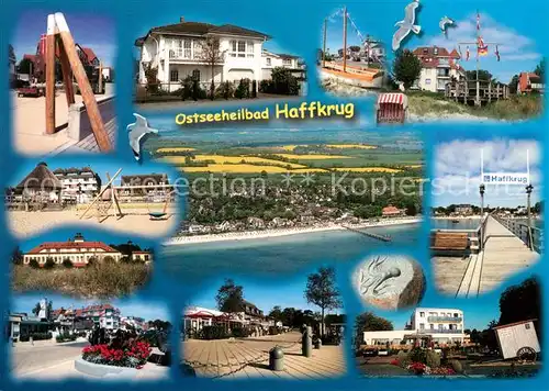 AK / Ansichtskarte Haffkrug_Ostseebad Fliegeraufnahme Stadtansichten Haffkrug_Ostseebad