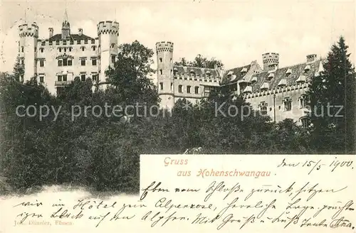 AK / Ansichtskarte Hohenschwangau Schloss  Hohenschwangau